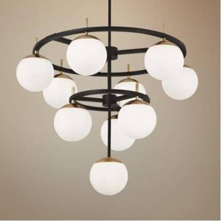 LAMPADARİO ROTONDO A DUE PİANİ AVİZE